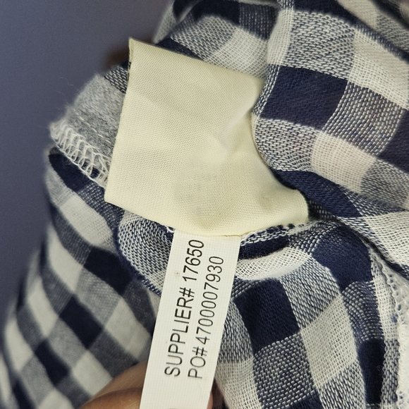 Denim & Supply Ralph Lauren Navy and White Plaid Shirt - Picture 8 of 8